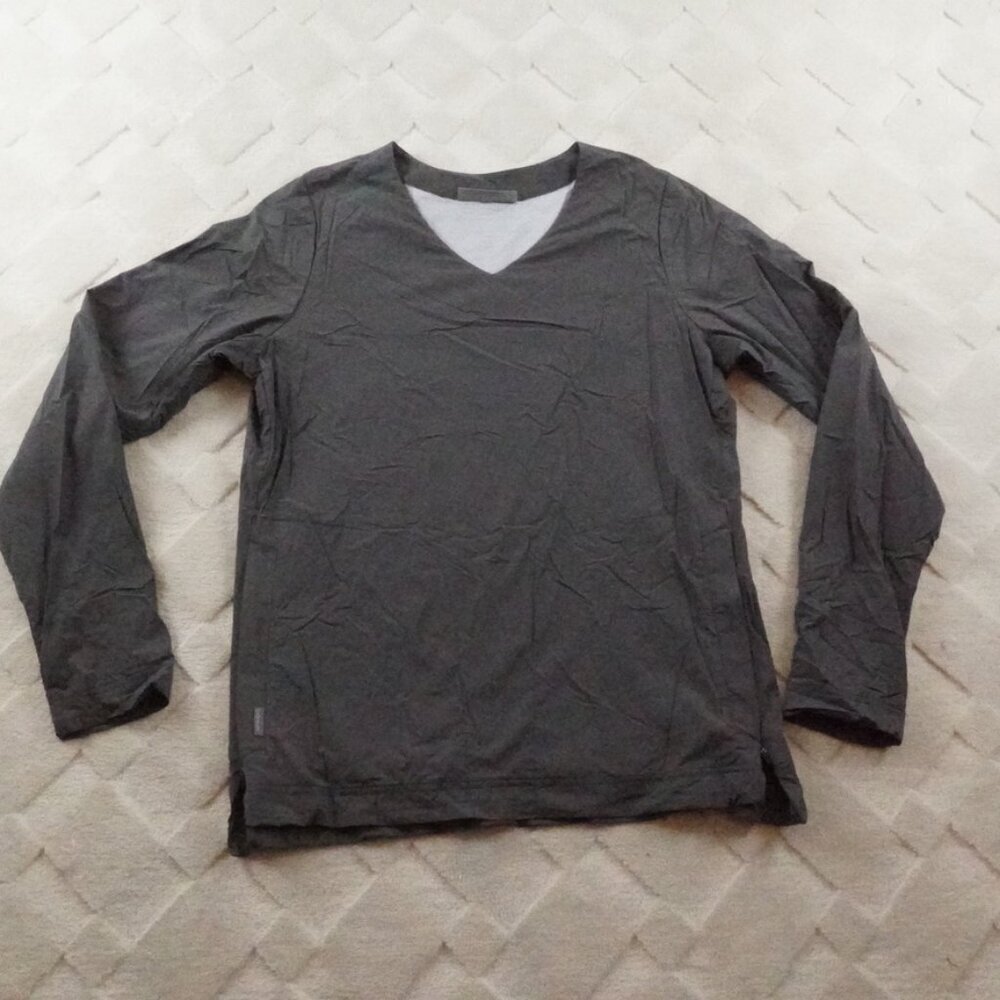 Icebreaker Venturous Long Sleeve Pullover Monsoon Womens Small Gray Pull Over